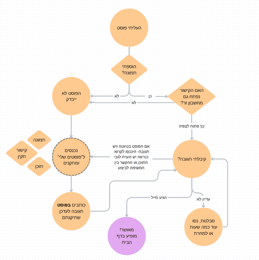 תרשים שלבי ההגשה