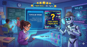 בוט ללימוד ביקורתיות – משחק לזיהוי הזיות ושגיאות