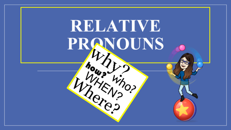 שקופית פתיחה מקורית מתוך מצגת Relative Pronouns שבתיקיית Relative clauses