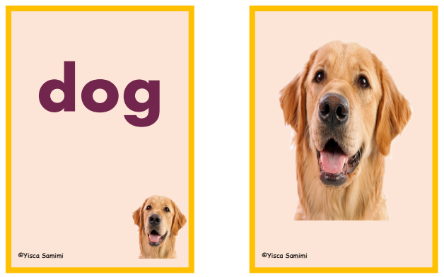 כרטיסיות התאמה dog ותמונת כלב מתוך Farm animals and pets, מאת Yisca Samimi